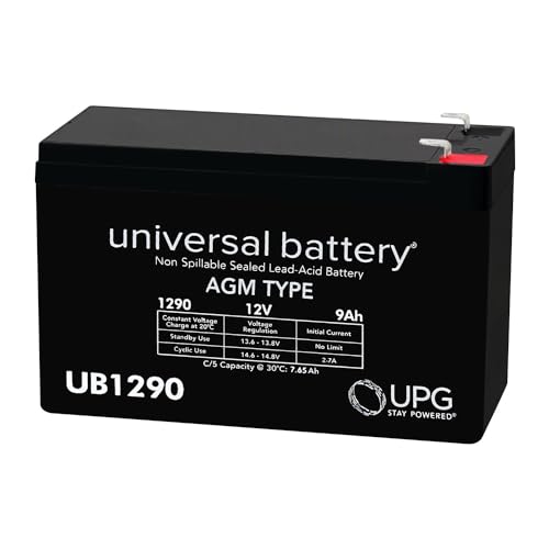 UPG UB1290 12V 9AH Sealed Lead Acid Battery F1 Terminal