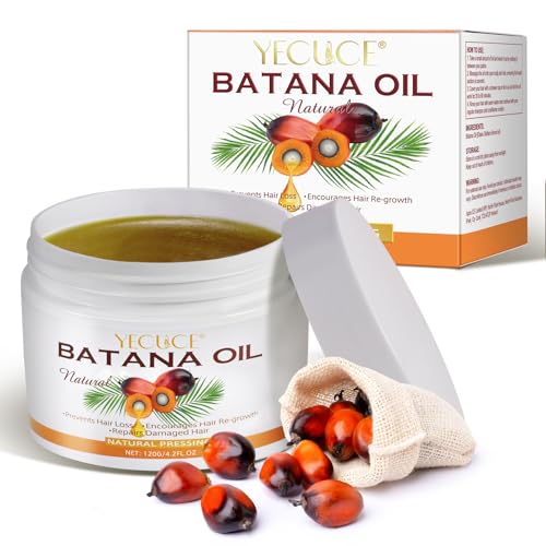 Batana Oil for Hair Growth, 100% Natural, Pure, Unrefined Raw Batana Oil Prevent Hair Loss and Enhances Hair Thickness, Hydrating & Repairing Dry, Damaged Hair