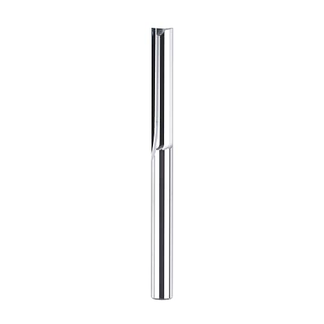 SpeTool 2 Flutes Straight Cutter 6 mm Shank x 32 mm Cutting Length Solid Carbide End Mill CNC Milling Cutter for Wood MDF Acrylic