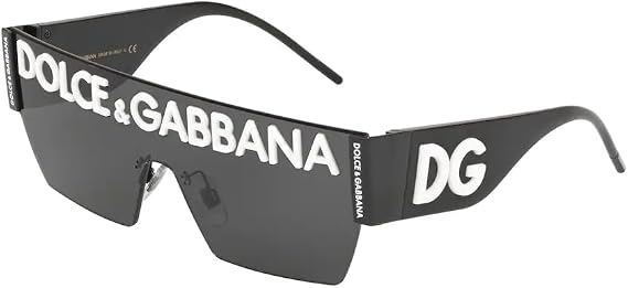 Dolce & Gabbana DG2233 Square Sunglasses Bundle for Men, Black