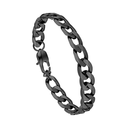 PROSTEEL 316L Stainless Steel Bracelet For Men, Stylish Figaro Chain, Hypoallergenic Jewelry, BlackGoldSilver Tone, W:6mm-13mm, L:7.58.3, Come with Box