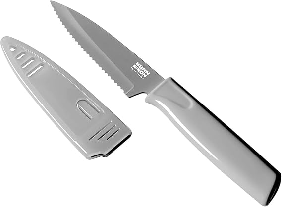 Kuhn-Rikon COLORI Serrated Paring Knife - 8" - Multiple Colors