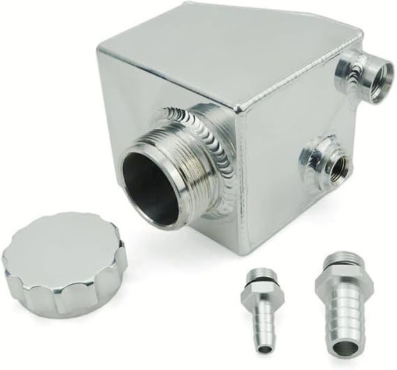 Coolant Reservoir Tank Compatible with Commodore VS VT VX VY VZ VE V6 V8 LS1 VZ1 LS2 Power Steering Reservoir Tank Reservoir Cap (Silver)