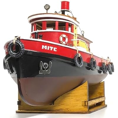 Model Shipways Rebocadora Mighty Mite Tug Boat 1:64 Length 14 Wooden Model Kit for Adults to Assemble