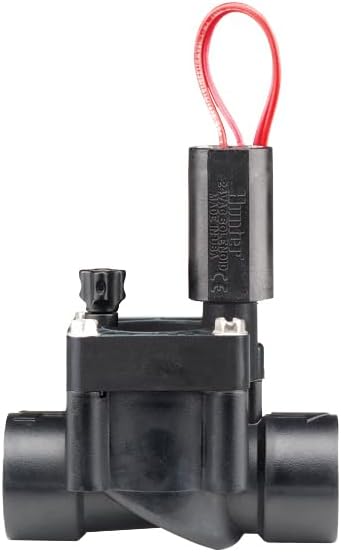 Hunter PGV Sprinkler Valve, 1 in. Slip x Slip with Flow Control | 1 in. slip x slip sprinkler valve with flow control, manual bleed, and 20-150 PSI rating for irrigation systems (PGV100GS)