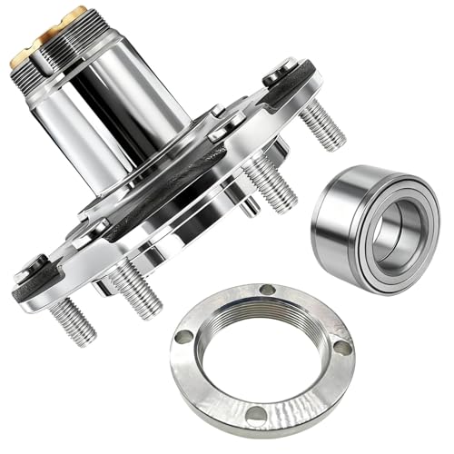 Front Wheel Hub and Bearing Assembly Kit for Toyota Tacoma 1995-2004 4WD, 2.4L 2.7L 3.4L | Wheel Hub Replace# 43502-35160, 43521-35010,90080-36071