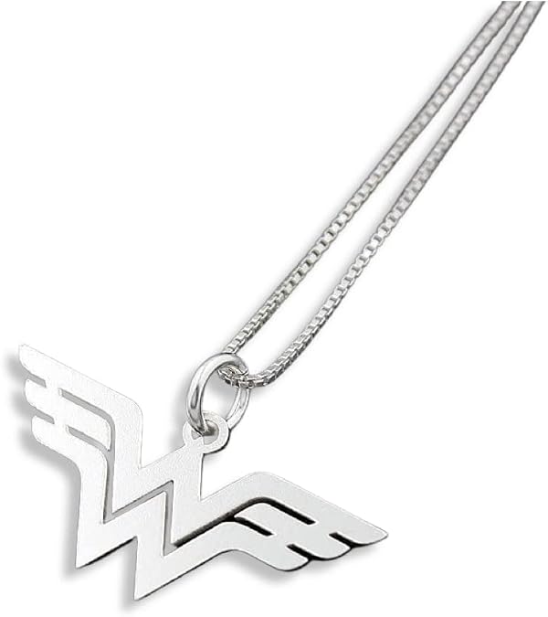 Necklace Handmade Dainty Delicate necklace sterling silver symbol - super hero - gift for women - girl jewelry - strong woman amazing mom gift