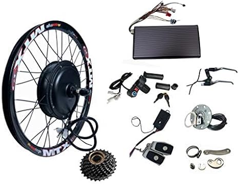 NBPOWER 3000W Electric Bike Conversion Kit with 3000W Brushless DC motor/E-Bike Conversion Kit,72V 80A Sabvoton controller with PAS and Alarm