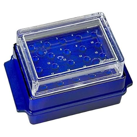 Cole-Parmer Benchtop Reversible Cooler Rack,20 C (-4 F), 0.5 to 2 mL, PC