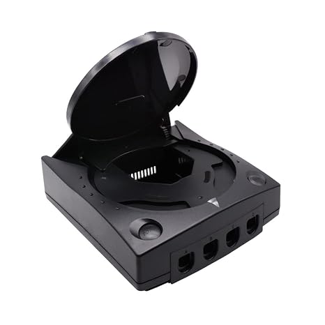 Plastic Shell, Translucent Case Convenient Shock Absorbing for SEGA Dreamcast DC (Black Shell)