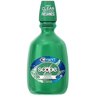 Crest Scope Classic Mouthwash Original Formula, Green, 50.72 Fl Oz