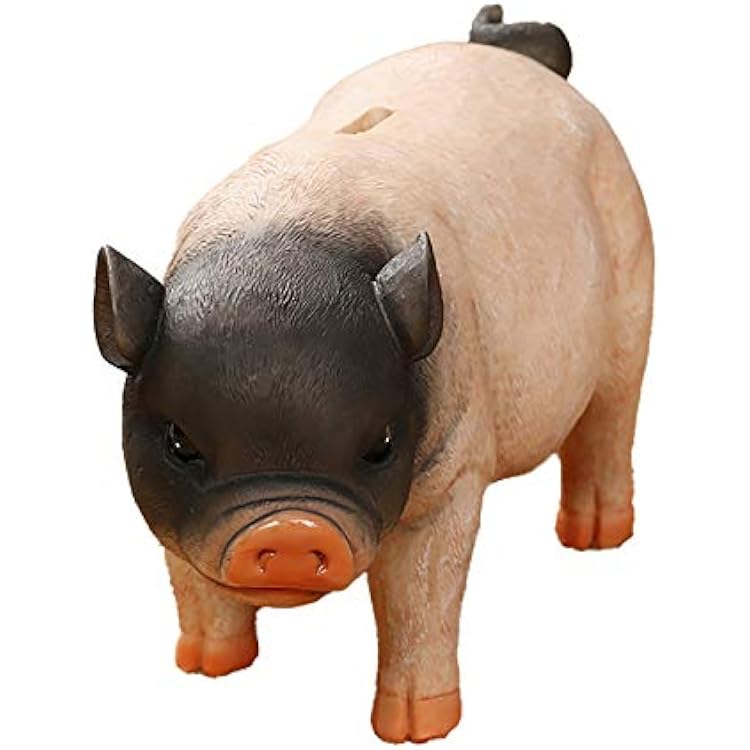 Pig Statue Garden Decoration Statue Yard and Garden Indoor and Outdoor Decoration Resin Piggy Bank Sculpture Best Decoration Gift