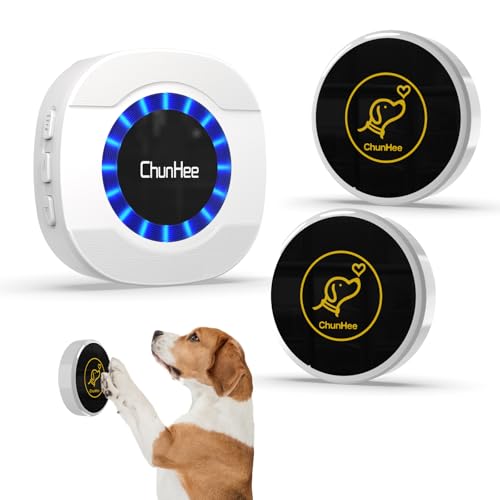 ChunHee Bell for Dogs to Ring to Go Potty Dog Bell for Housebreaking & Dog Door Bells for Potty Training | Durable, Easy Setup & 32 Custom Chimes | Safe Dog Potty Bell for All Breeds
