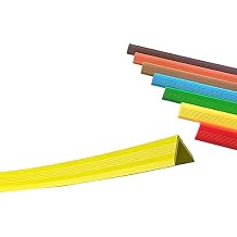 Stair Nosing Rubber Stair Nosing L-Shaped Stair Edge Protector Non-Slip Self-Adhesive Stair Edge Protector, Step Edge Trim Strips for Indoor and Outdoor,Yellow,100CM