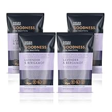 Baylis & Harding Goodness Sleep Lavender & Bergamot Epsom Salts 35.2 fl. oz (Pack of 4) - Vegan Friendly