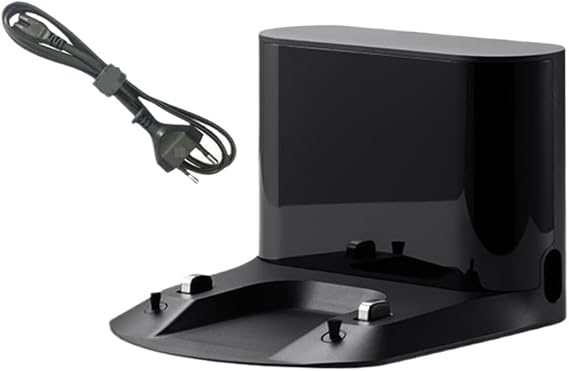 Vacuum Cleaner Docking Station Base Parts.Compatible for Roborock S7 Q7 S7 Plus Q7 Max S5 Max S8 (Color : Black with Cable)