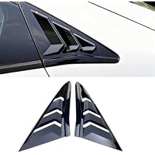 Rear Side Window Louvers Replacement for 2016-2021 Honda Civic 10th Gen Hatchback, Type R - Decorate Cover Rear Air Vent Window Louvers Blinds, Covers Auto Accessories (Glossy Black)