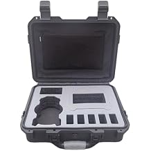 Waterproof Hard Case for DJI Mini 5 Pro Fits Fly More Combo & 6 Batteries, RC2/RC-N3 Sticks-On Storage, IP67 Rugged Drone Suitcase with Shoulder Strap, Air Valve & Mesh Pocket Black