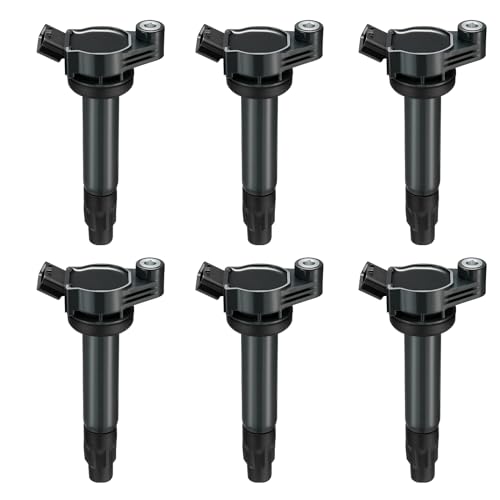BDFHYK Ignition Coils Pack Compatible with Toyota Sienna Solara Camry,Compatible with Lexus ES300 RX330 RX300 V6 3.0L 3.3L Coil for UF506 UF430 C1452 5C1442 DQ50141 C-528 5C1442 E1006 IC586 Set of 6