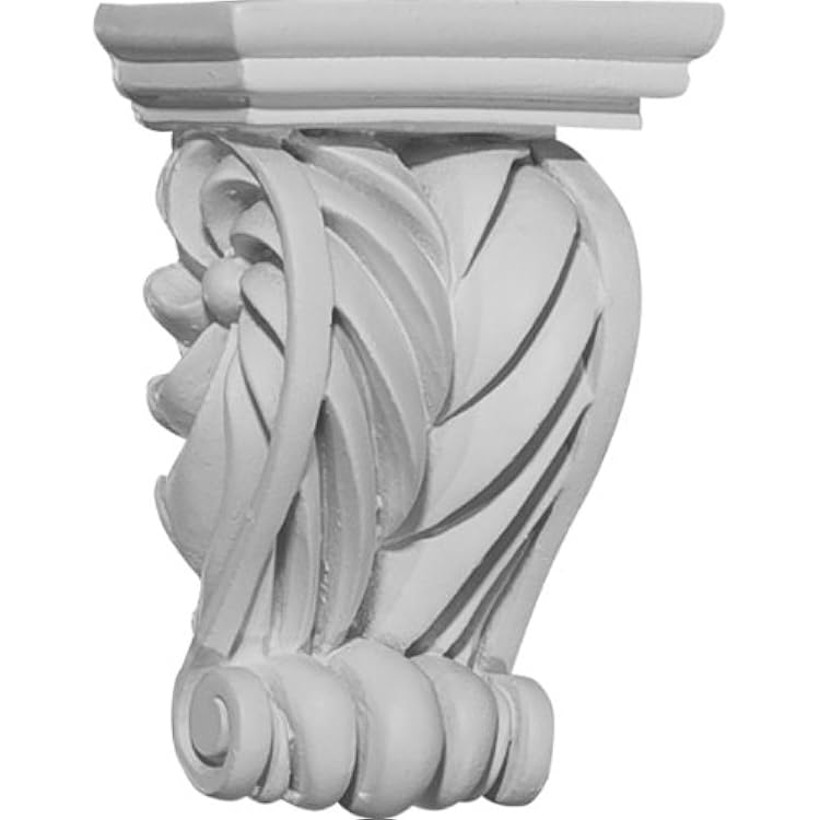 Ekena Millwork COR02X01X03AL 2 58-Inch W x 1 38-Inch D x 3 58-Inch H Alexandria Corbel , White