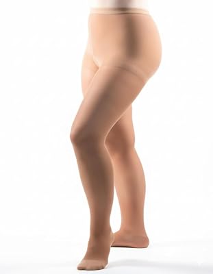 Allegro 8-15 mmHg Essential 83 Sheer Support Compression Pantyhose - Comfortable Womens Compression Hose with Closed Toe
