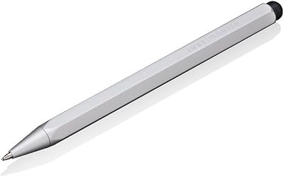 Just Mobile AluPen Pro Stylus and Ink Pen for iPhone, iPods, iPads and More - Silver AP-858