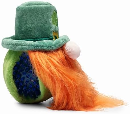 Flourish Pets 2 in 1 Multi-Layer Chew Toy for Active Dogs | Non-Toxic BPA Free Double Stitched Soft Fabric Exterior Dog Toys | Long-Lasting Dog Plush Toys Leprechaun 3.5"