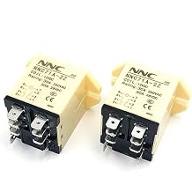 Relay 2pcs JQX-30F 2Z 30A HHC71A High Power Relay DC12V DC24V AC110V AC220V Intermediate Relays JQX-30F-2Z 8-Pin DPDT 2NO 2NC(OneColor)
