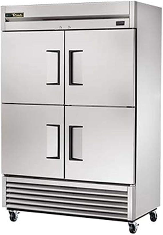 True T-Series 4-Half Door 6-Shelf Reach-In -10F Freezer