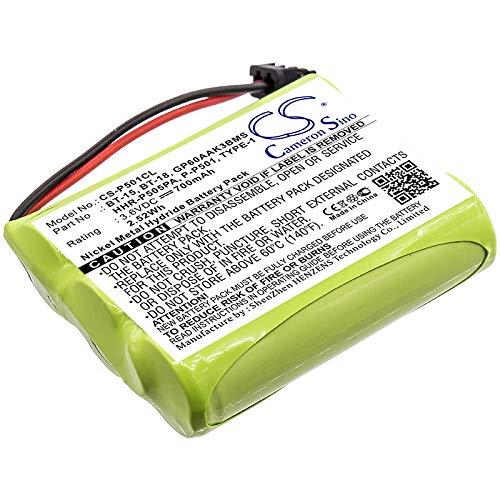 BELLV Battery Replacement for Radio Shack P-P508,P-P510,RCT-3A-C1,Type 1,Type 21 43-1107,43-1108,43-1109,43-1110,43-1111,43-1112,43-1114,43-1118,43-1122,43-1123,43-1124