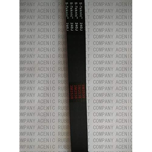 240J3 610mm Length, 3 Ribs Treadmill Motor Drive Belts Poly Rib Belt