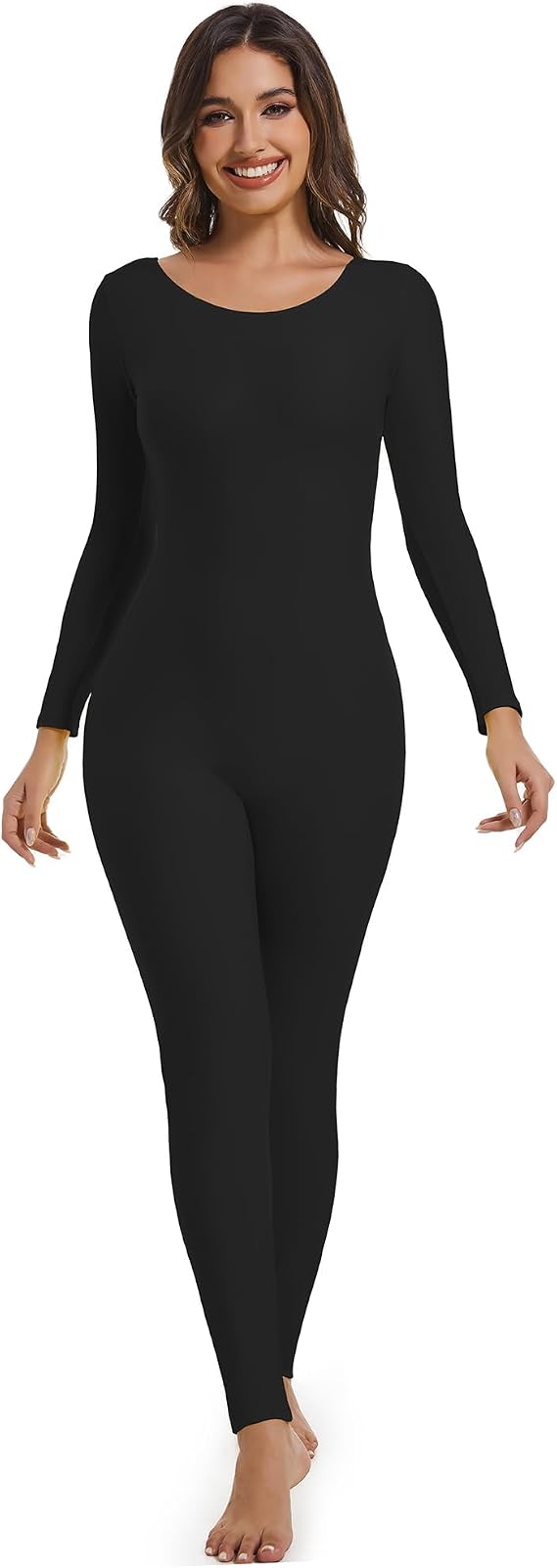 Adult Long Sleeve Plus Size Unitard for Women One Piece Dance Bodysuits 1201