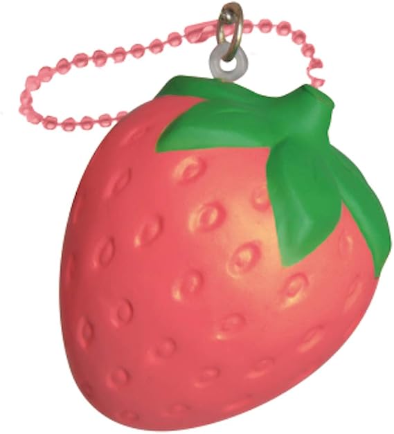 ibloom I Love Strawberry Slow Rising Squishy Toy (Pearl Red, Strawberry Scented, 2.3 Inch) [Birthday Gifts, Party Favors, Stress Relief Toys for Kids, Adults]