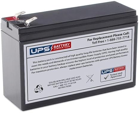 UPSBatteryCenter 12V 6.5Ah Replacement Battery for Ritar RT1250B 12V 5Ah Higher Capacity Replacement - Longer Lasting!