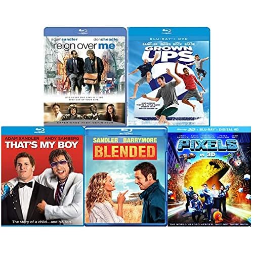 Adam Sandler Movie Collection - Reign Over Me  Grown Ups 2  Pixels  Thats My Boy  Blended [Blu-Ray]
