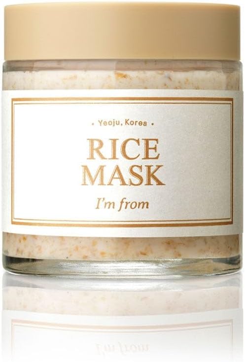Im from RICE Rice Face Mask, Moisturizing, Skin Care, Rice Scrub Mask, 3.9 oz 110 g, Genuine Japanese Product