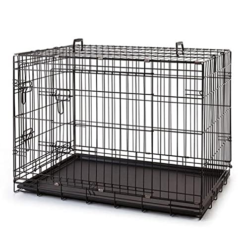 Metal Cat Dog Cage Black 107x71x78cm