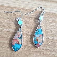925 Sterling Silver Retro Colorful Glazed Ear Hook Female for Women & Teens
