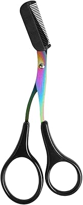 Eyebrow Ra Zors, Eyebrow Trimmer,Eyebrow Scissors With Comb,No-Slip Cutter Eye Brow Ra Zors,Eye Brow Shaper Trimming Scissors Makeup Tool