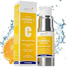 Super Vitamin C Serum With Hyaluronic Acid & Collagen Hydrates, Firms, Lifts Skin and Smooth for Women Over 70 Vitamin C Face Serum,1 FL OZ