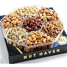 Fathers Day Nuts Gift Basket - Extra Large Assortment of Roasted Salted Gourmet Nuts - Food Gift Box for Dad, Him, Husband, Christmas, Father's Day, Mother's Day, Sympathy, Family, Men & Women