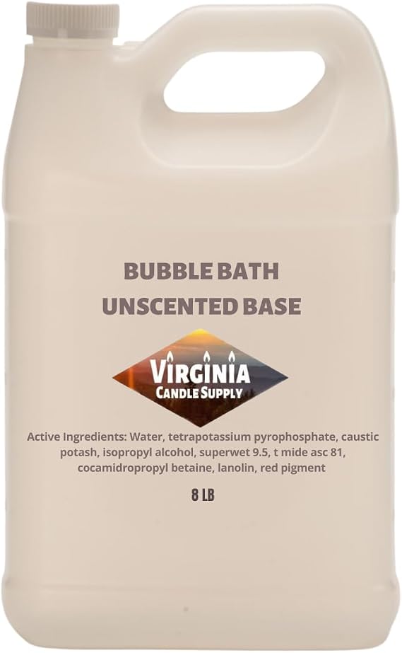 Bubble Bath Unscented Base (1 Gallon Jug) - DIY Make Your Own Bubble Bath at Home - Add Any Fragrance You Desire