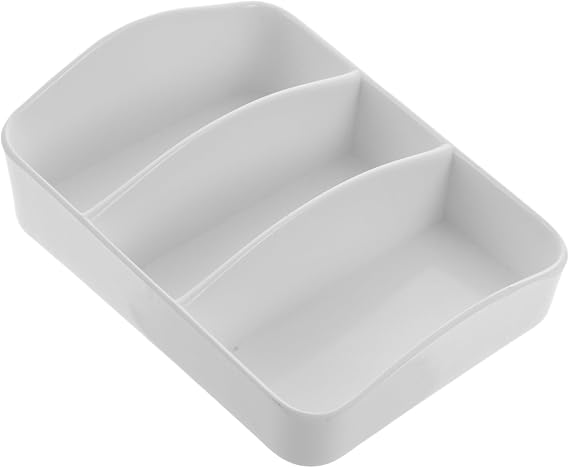 PRETYZOOM Tea and Sugar Packet Organizer Box for Coffee Station Plastic Tea Bag Holder Lid Countertop Storage for Home Hotel and Office