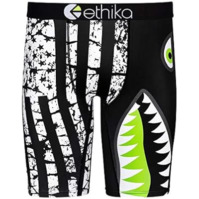 Ethika Mens Staple Boxer Brief | Bomber Black Flag
