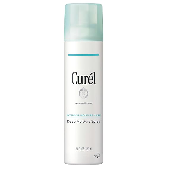 Curel Japanese Skin Care Deep Moisture Spray, Spray on Moisturizer for Dry Skin, Face Hydrating Spray with Ceramides, 5 Oz