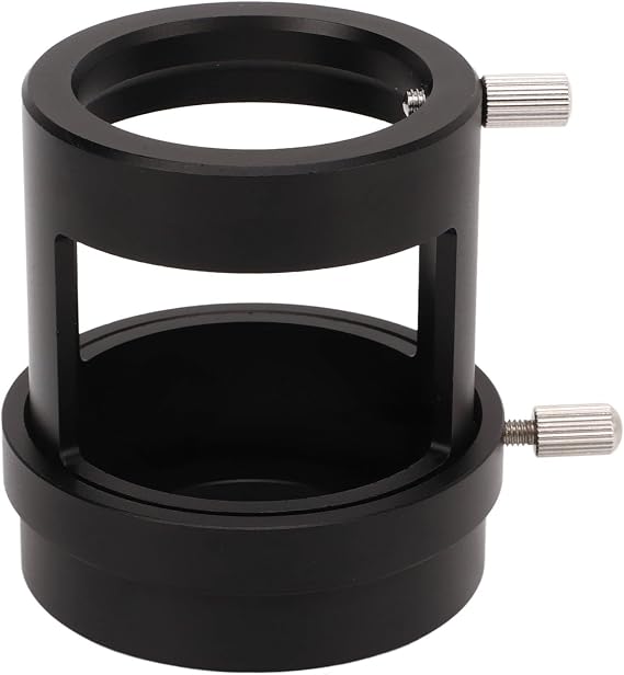 M42 Thread Telescope Tube Adapter Ring, Aluminum Alloy Camera Adapter Mount Sleeve with Height and Diameter Adjustment Valves for Birdwatching and SLR Micro Single