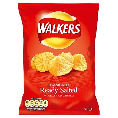 Walker's Walkers Ready Salted Crisps 48X32.5G