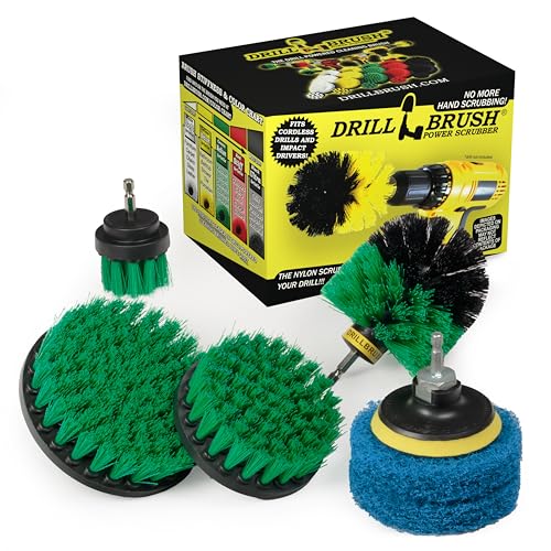 Kitchen - Drill Brush - Cleaning Supplies - Scrub Pads - Kitchen Accessories - Household Cleaner - Scouring Pad Kit - Oven - Stove - Cooktop - Sink - Cast Iron Skillet - Frying Pan - Pots and Pans