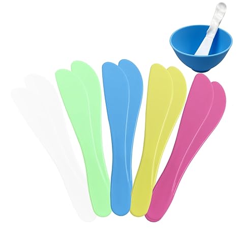 Dental Mixing Spatula, YOUYA DENTAL 10Pcs Autoclavable Plastic Dental Mixer Knife Plastic Handle Mixing Sticks Spatula for Alginate Impression Plaster Materials Dental Lab Tools Dentistry Material