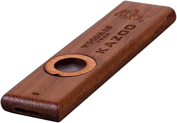 Wooden Kazoo Adult Kids Educational Musical Instruments Accompaniment for Bass Ukulele Guitar Jazz Drum Kit with Aluminum Box Film